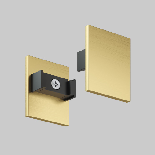 TR5735H-SB Торцевая заглушка, высокая, для использования с экраном, для трека Shine, серия Base, комплект 2 шт, сатинированная латунь, алюминий TR5735H-SB Торцевая заглушка, высокая, для использования с экраном, для трека Shine, серия Base, комплект 2 шт, сатинированная латунь, алюминий