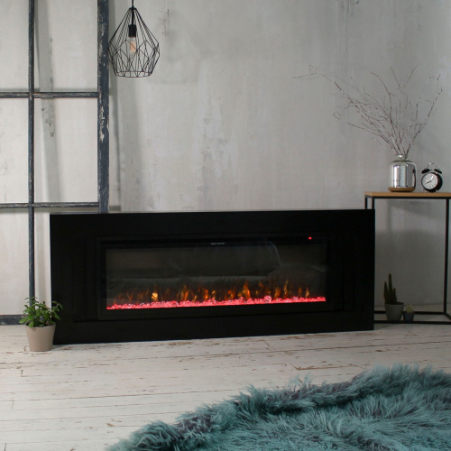 Электрокамин RealFlame Stockholm 50 BLM черный с очагом Saphir 50 фото 9