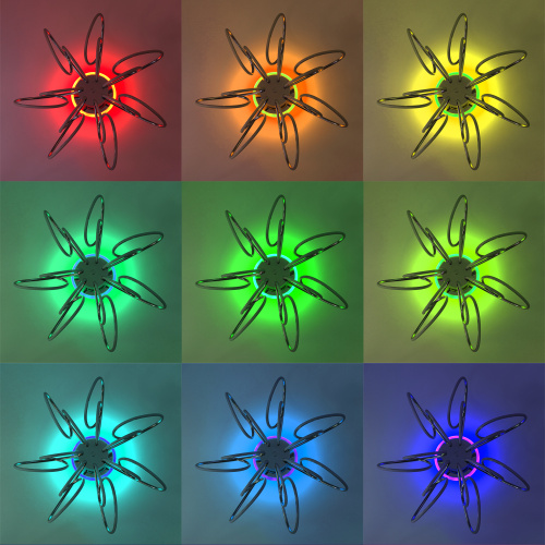 Citilux SALMA SMART CL224A171 RGB LED Умная люстра Хром фото 12