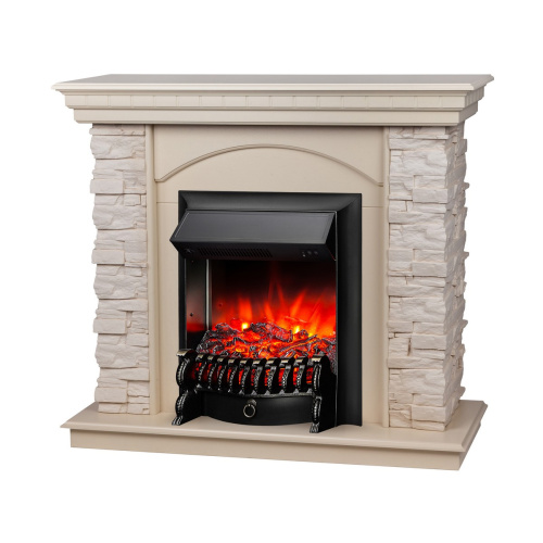Электрокамин RealFlame Elford WT белый дуб с очагом Fobos Lux Black фото 2 Электрокамин RealFlame Elford WT белый дуб с очагом Fobos Lux Black фото 2