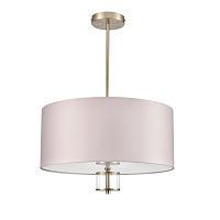 8109/5C MODERNI LN26 180 латунь титаниум/бежевый, металл/текстиль/стекло Люстра потолочная E14 5*40W 220V DAMONA