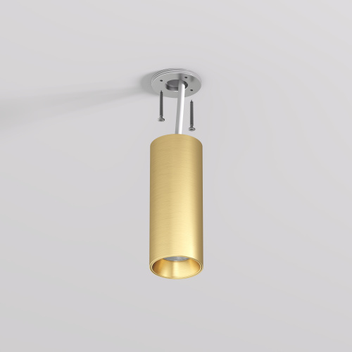 DK2615-SB Накладной светильник SHINE TUBE со светодиодом, D45*H115, IP20, 3000К, 7W, RA?90, сатинированная латунь, алюминий фото 4