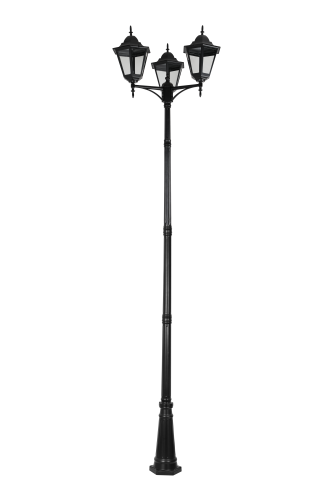 Светильник садово-парковый Feron 8315/PL8315 столб 3*100W E27 230V, черное золото Светильник садово-парковый Feron 8315/PL8315 столб 3*100W E27 230V, черное золото