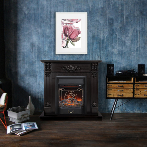 Каминокомплект OTTAWA/ПРАГА Венге с очагом Электроочаг MAJESTIC LUX/МАДЖЕСТИК фото 4