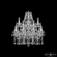 Люстра хрустальная 1413/10+5/200/2d Ni Bohemia Ivele Crystal (Богемия Ивеле Кристалл)