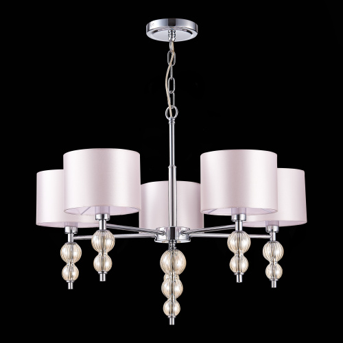 SLE105703-05 Светильник подвесной Хром/Светло-бежевый E14 5*40W RAMER фото 5