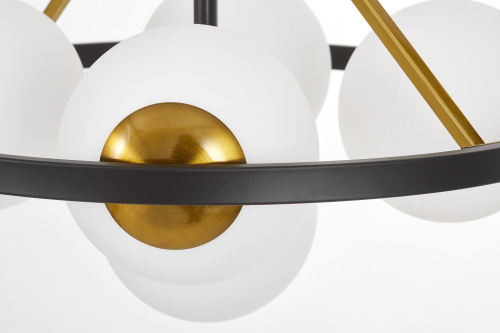 Подвесной светильник Lumina Deco Donzano LDP 8034-5 BK+WT фото 5