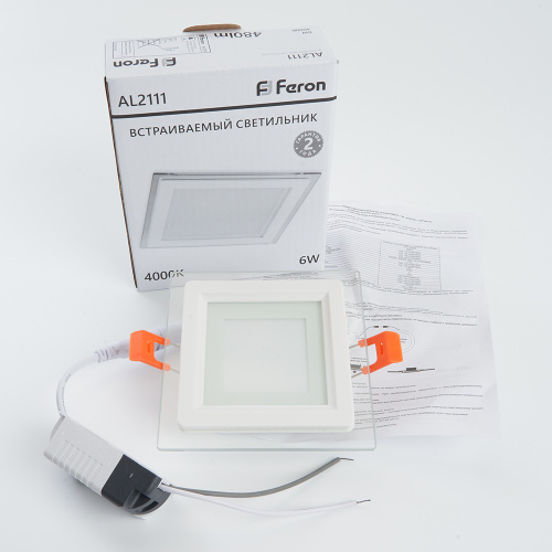 Светодиодный светильник Feron AL2111 встраиваемый 6W 4000K белый фото 5