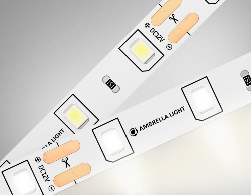 Светодиодная лента 12В 2835 60Led 4.8Вт/м 4500K IP20 5м