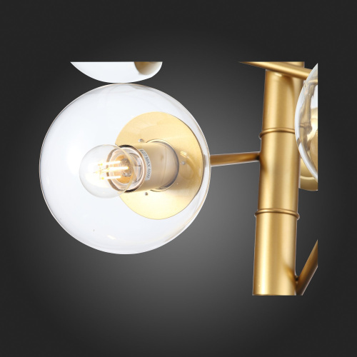 SL1150.203.08 Светильник подвесной ST-Luce Матовое золото/Прозрачный E27 8*40W (из 3-х коробок) LIORA фото 8