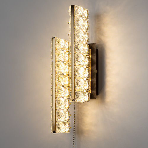 Citilux PALANT CL325422 LED Бра хрустальное с выключателем Чёрный+Бронза фото 10 Citilux PALANT CL325422 LED Бра хрустальное с выключателем Чёрный+Бронза фото 10