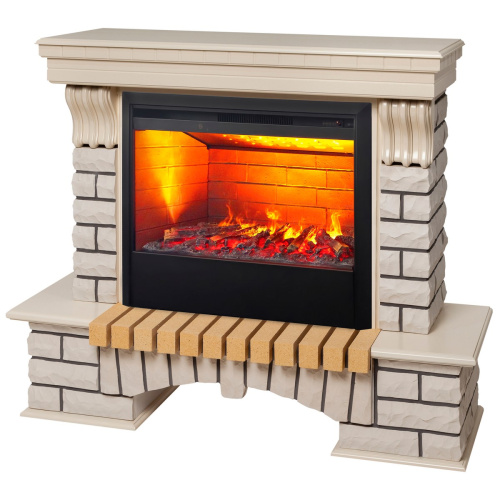 Электрокамин RealFlame Country 26 WT с очагом 3D Helios 26 фото 2 Электрокамин RealFlame Country 26 WT с очагом 3D Helios 26 фото 2