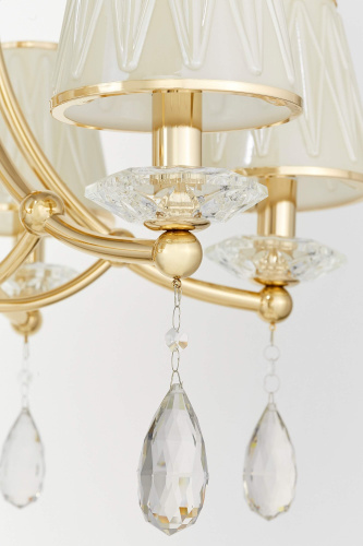 Хрустальная подвесная люстра Lumina Deco Dominni LDP 9268-6 GD фото 4 Хрустальная подвесная люстра Lumina Deco Dominni LDP 9268-6 GD фото 4