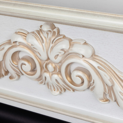 Каминокомплект ANITA CORNER/АНИТА УГЛ. Белый дуб с золотой патиной с очагом Электроочаг MAJESTIC LUX/МАДЖЕСТИК фото 4