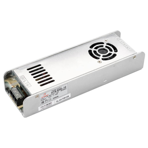 Блок питания Arlight HTS-400L 12V 400W IP20 33A 020828 Блок питания Arlight HTS-400L 12V 400W IP20 33A 020828