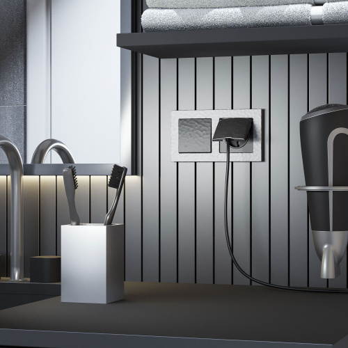 Рамка из поликарбоната на 2 поста Hammer серебряный W0022406 фото 2 Рамка из поликарбоната на 2 поста Hammer серебряный W0022406 фото 2