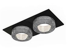 Комплект встраиваемого светильника Ambrella light Techno Spot XC7636020 SBK/CL черный песок/прозрачный (C7636, N7191)