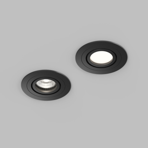 Встраиваемый влагозащищённый светильник HYDRO, IP44, до 15 Вт LED, GU10, алюминий, чёрный фото 4