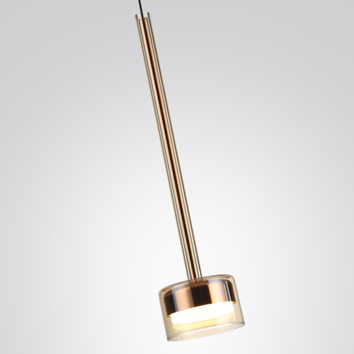 7152/10L HIGHTECH ODL26 347 Подвесной светильник медь/янтарное стекло/металл IP20 LED 10W 3000K 220V LASLO фото 5