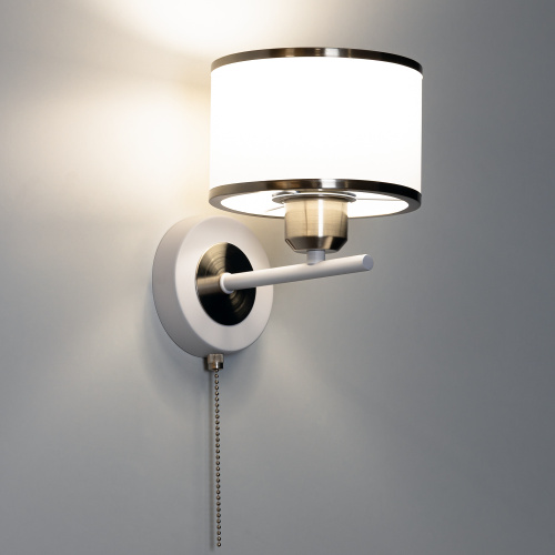 Citilux ALTON CL421412 Бра с абажуром и выключателем Белое фото 8 Citilux ALTON CL421412 Бра с абажуром и выключателем Белое фото 8