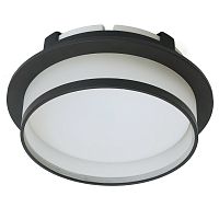 Светильник встраиваемый Feron DL700  потолочный GX70 черный круг