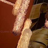 Подвесной светильник Cloyd NIXUS-C P1 / выс. 30 см - кварц - латунь (арт.12623)
