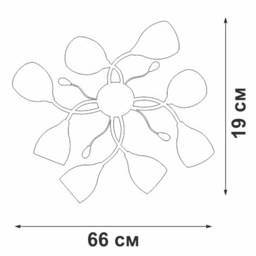 Потолочная люстра Vitaluce V3161-0/8PL фото 4