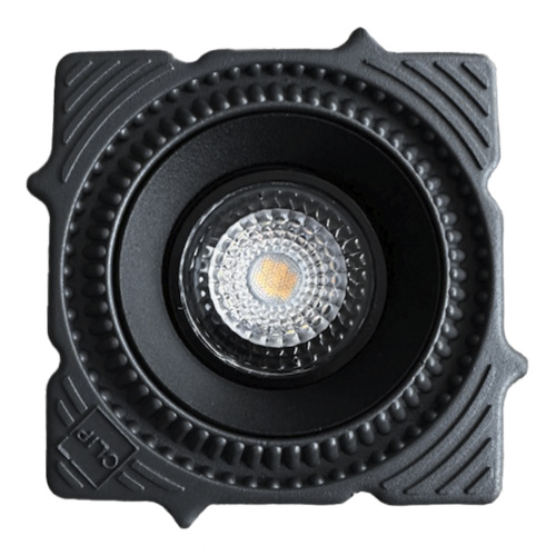ST753.438.07 Св-к встр. светодиодный в натяжной ПВХ потолок Черный LED 1*7W 3000K 560Lm Ra80 60° IP2 Встраиваемые светильники фото 4