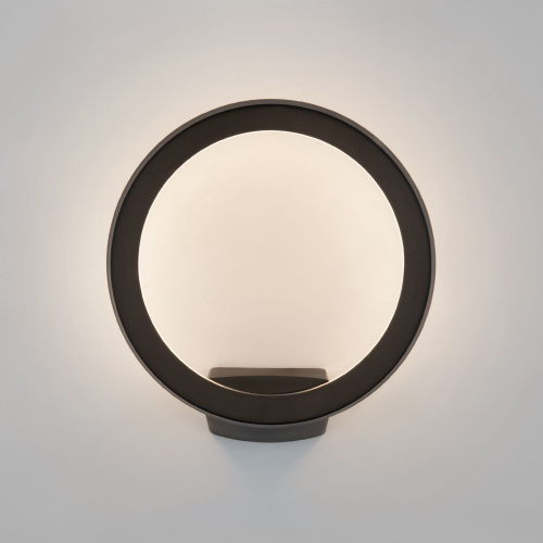 Уличный настенный светодиодный светильник Ring IP54 1710 TECHNO LED черный фото 5 Уличный настенный светодиодный светильник Ring IP54 1710 TECHNO LED черный фото 5