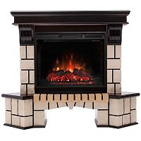 Электрокамин RealFlame Stone Coner AO античный дуб с очагом Sparta 25,5 LED