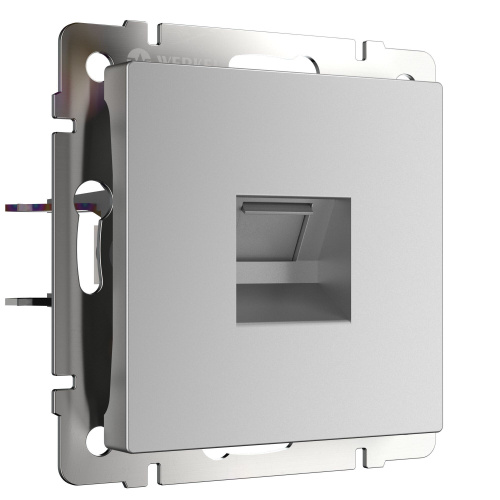 W1182006/ Телефонная розетка RJ-11 (серебряный) W1182006 W1182006/ Телефонная розетка RJ-11 (серебряный) W1182006