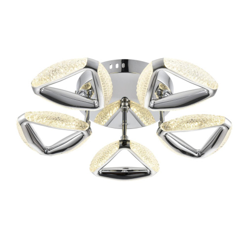 8239/5CL LEDIO LN25 000 хром, металл/пластик Люстра потолочная с ПДУ LED 65W 3000-6000K 220V RUANA фото 7