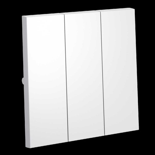 Клавиши для выключателя/переключателя трехклавишного S70 (белый матовый) Voltum VLS000502