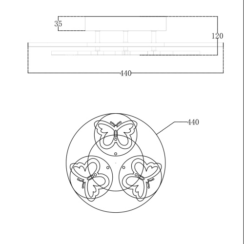 Потолочный светильник Escada 10272/6 LED*88W White фото 2