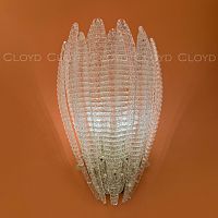 Бра Cloyd FERNAN W2 / выс. 42 см - латунь - белое стекло (арт.20475)