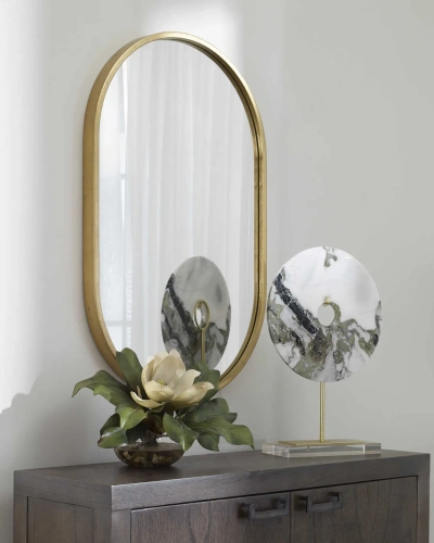 Золотое настенное зеркало "Хоггарт"