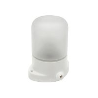 Светильник НББ 01-60-101 112х137х112мм, E27 max 60Вт, прямой керам. корпус, стекло, IP65, белый