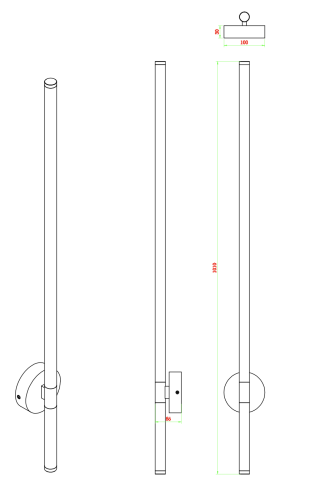 Бра латунь LED 24Вт 101см Zortes DORA ZRS.30514.24 фото 9 Бра латунь LED 24Вт 101см Zortes DORA ZRS.30514.24 фото 9