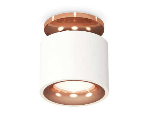 Комплект накладного светильника Ambrella light Techno Spot XS7510141 SWH/PPG белый песок/золото розовое полированное (N7930, C7510, N7015)