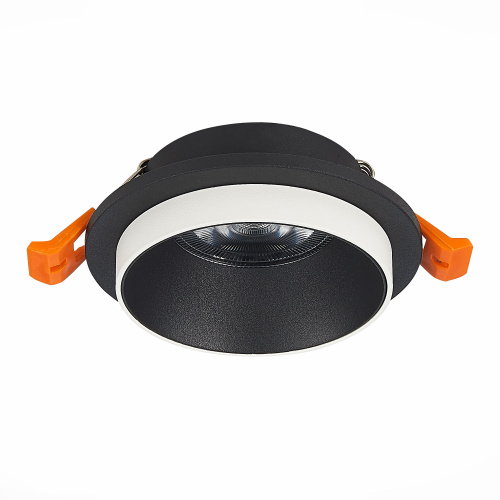 ST206.408.01 Св-к встр. Черный GU10 1*50W  D92xH38 220V Без ламп Встраиваемые светильники фото 6