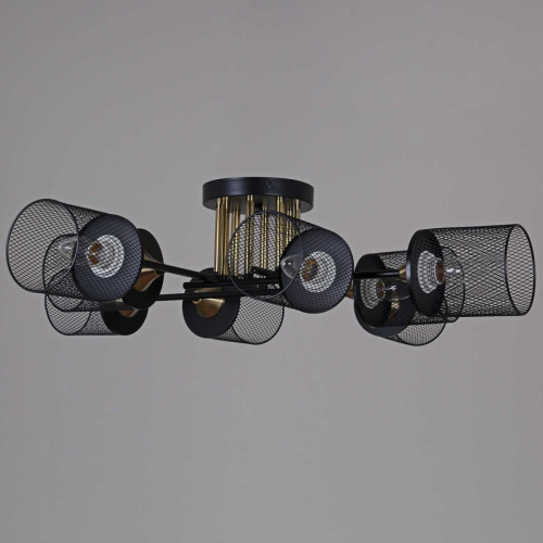 Потолочная люстра Reluce 38460-0.3-08 BK+COPPER фото 3 Потолочная люстра Reluce 38460-0.3-08 BK+COPPER фото 3