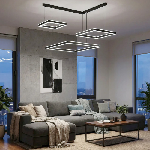 Citilux Дуэт CL719K311 LED Люстра подвесная с пультом Чёрная фото 9 Citilux Дуэт CL719K311 LED Люстра подвесная с пультом Чёрная фото 9