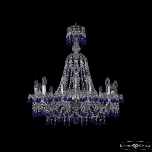 Люстра хрустальная 1410/12/240/XL-74 Ni V3001 Bohemia Ivele Crystal (Богемия Ивеле Кристалл)