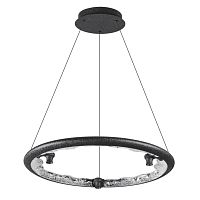 7001/44L HIGHTECH ODL25 000 Подвесной светильник черный ice crack/акрил разд. Вкл. с ПДУ IP20 LED 44W 1309Лм 3000/3800/4800K CRI > 90 CAYON