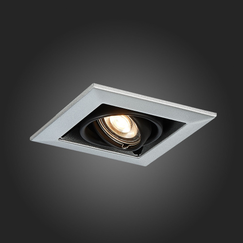 ST250.148.01 Св-к встр. Черный GU10 1*50W  L126xW126xH70 220V Без ламп Встраиваемые светильники фото 3