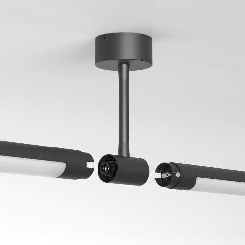 Module System Декоративная гибкая стойка с питанием (черный) 85191/00 фото 2