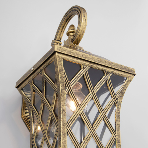 Уличный настенный светильник Cassiopeya D черное золото IP44 Cassiopeya D черное золото фото 3