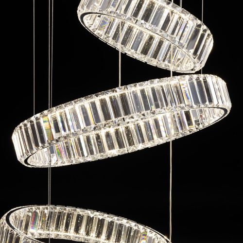 Citilux Чезаре CL338661 LED Люстра хрустальная с пультом Хром фото 9