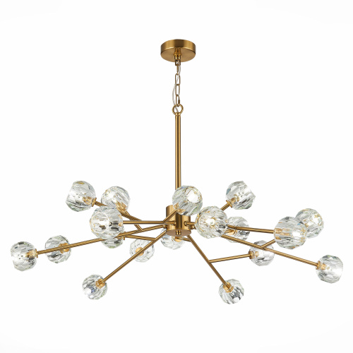 SL1166.303.18 Светильник подвесной ST-Luce Латунь/Прозрачный G9 LED 18*5W ROMANO фото 4