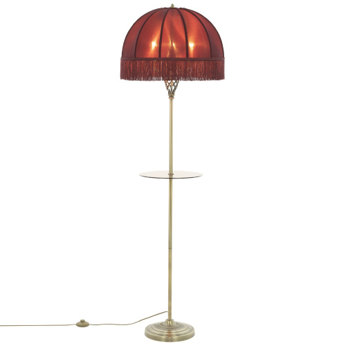 Citilux Базель CL407933T Торшер бронза со столиком и красным абажуром фото 2 Citilux Базель CL407933T Торшер бронза со столиком и красным абажуром фото 2